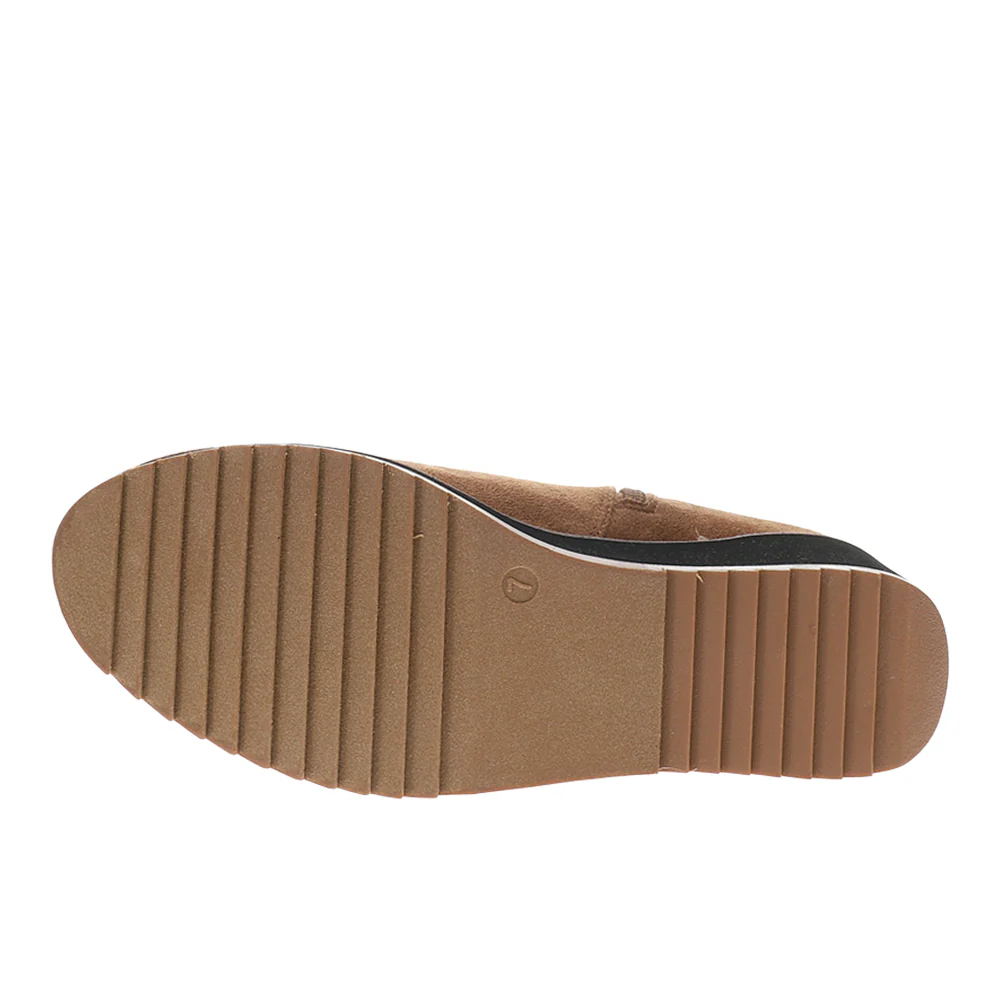 Apple Sauced Side Zip Wedge Round Toe Pull On Boots - Image 5
