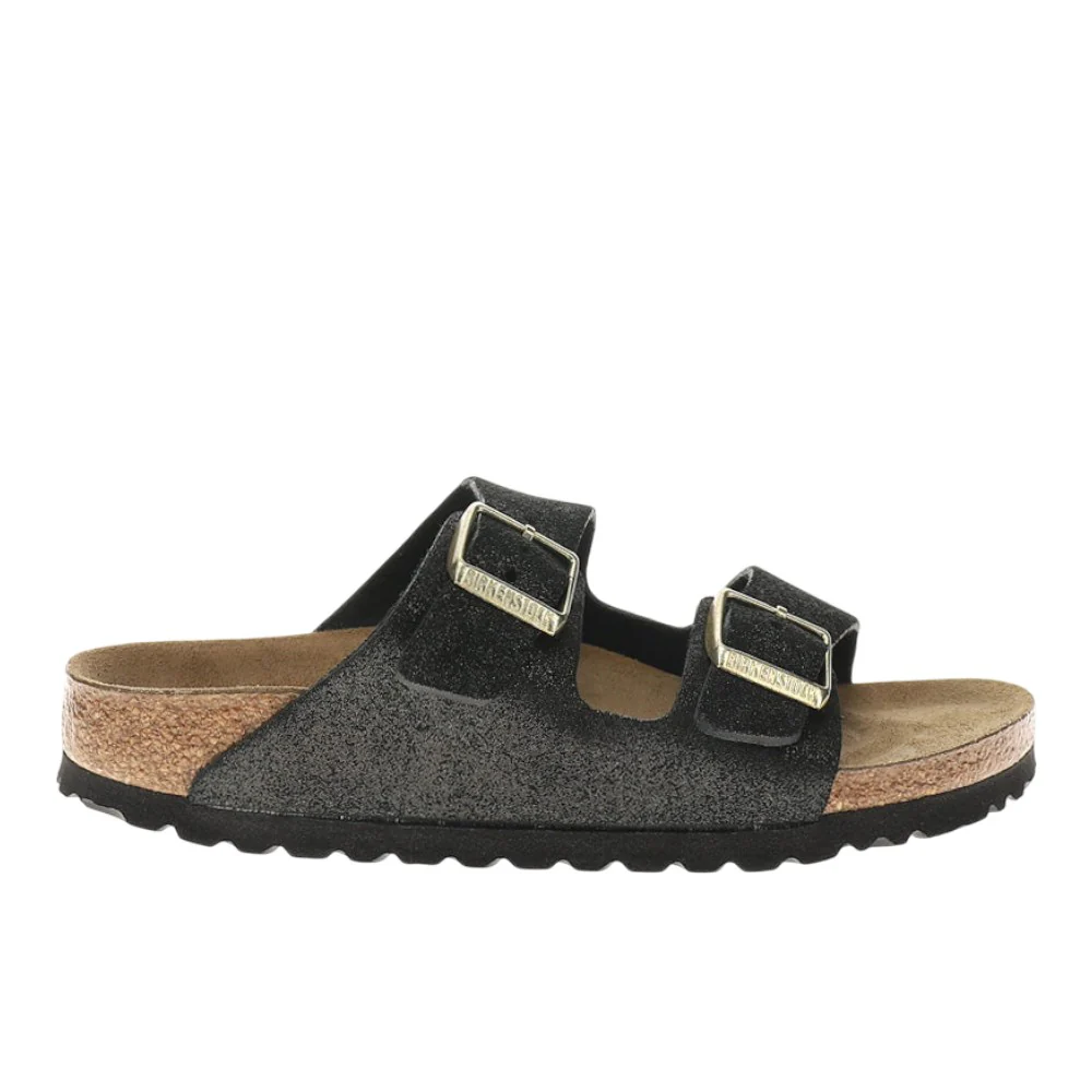 Arizona Shimmering Suede Leather Sandals
