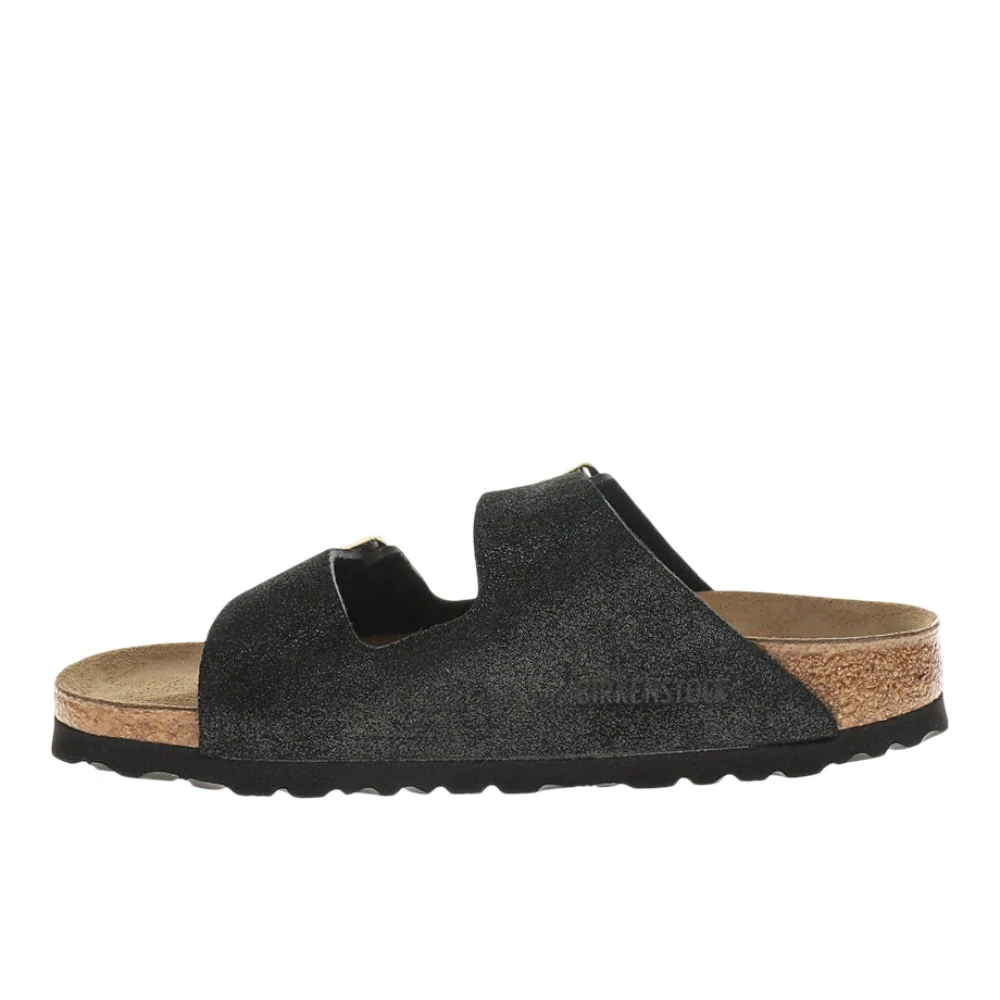 Arizona Shimmering Suede Leather Sandals - Image 3
