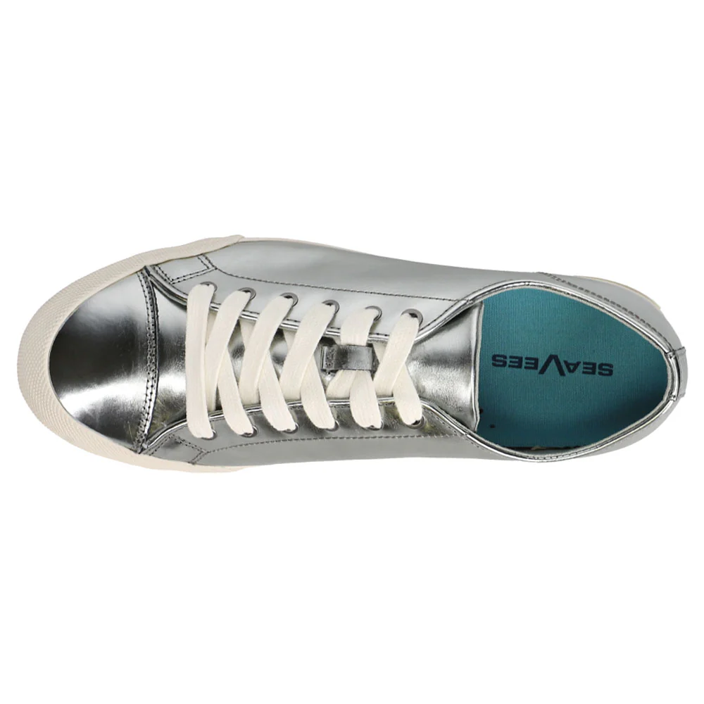 Army Issue Metallic Lace Up Sneakers - Image 4