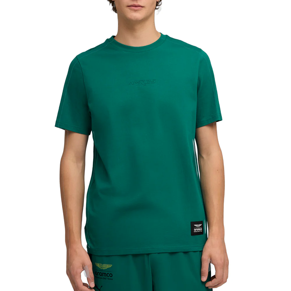 PUMA X ASTON MARTIN ARAMCO F1 Graphic Crew Neck Short Sleeve T-Shirt - Image 3