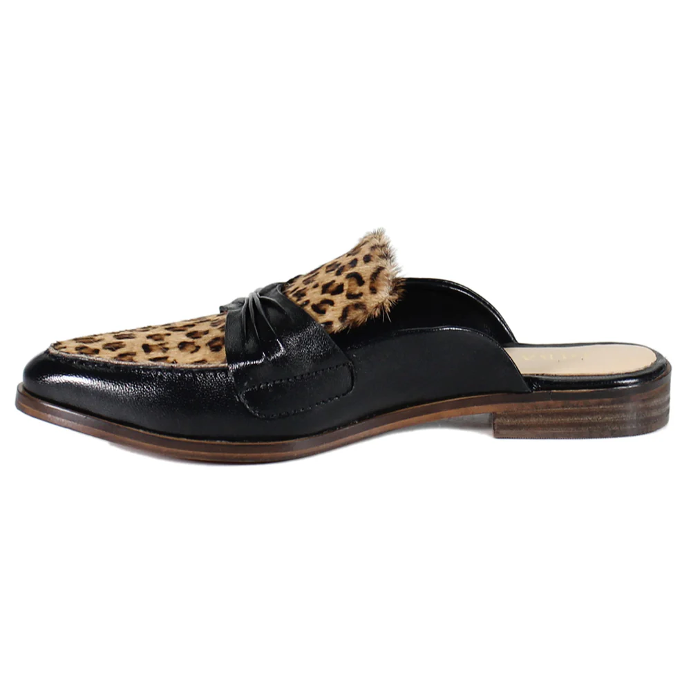 Au Pair Leopard Mule Loafers - Image 3