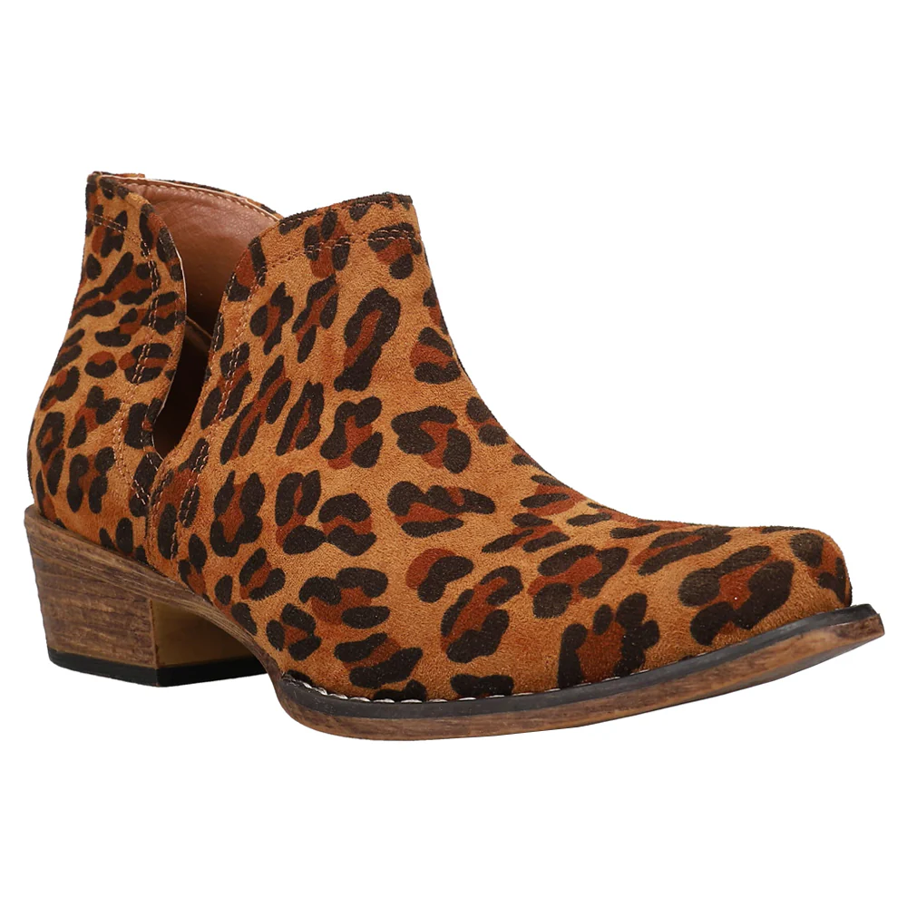 Ava Leopard Snip Toe Cowboy Booties - Image 2