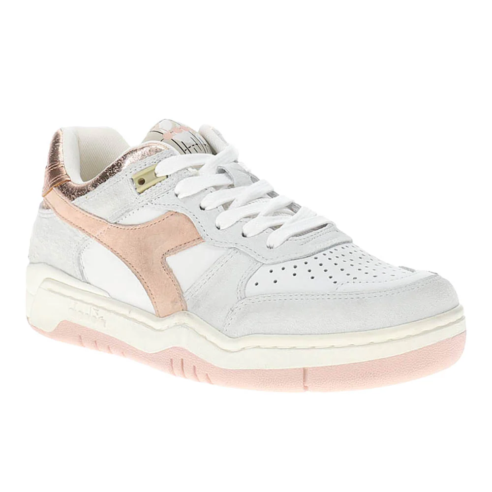 B.560 Crackle Lame Metallic Lace Up Sneakers - Image 2