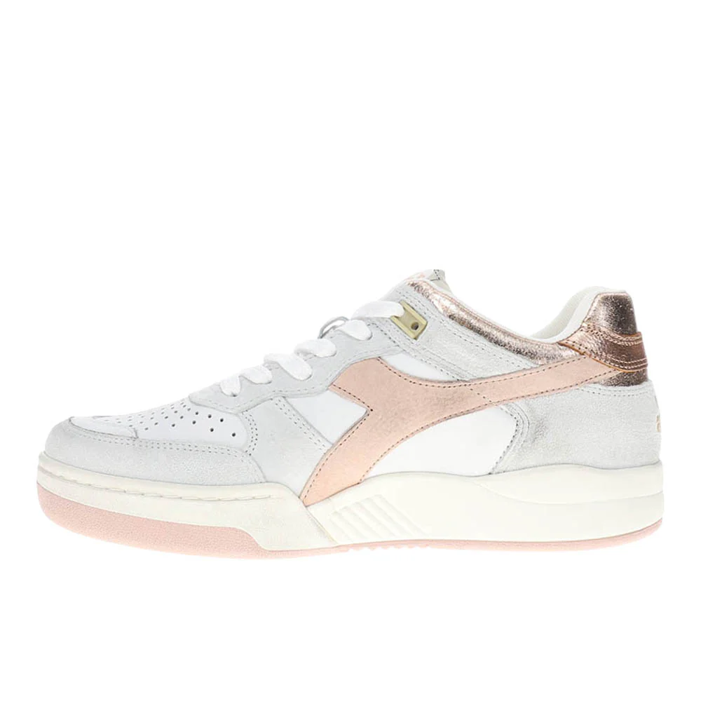 B.560 Crackle Lame Metallic Lace Up Sneakers - Image 3