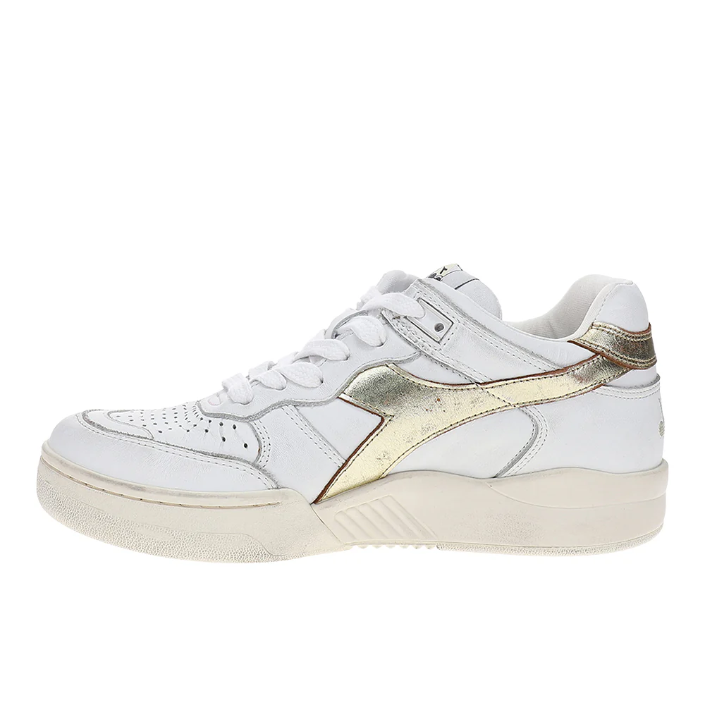 B.560 Laminated Metallic Lace Up Sneakers - Image 3