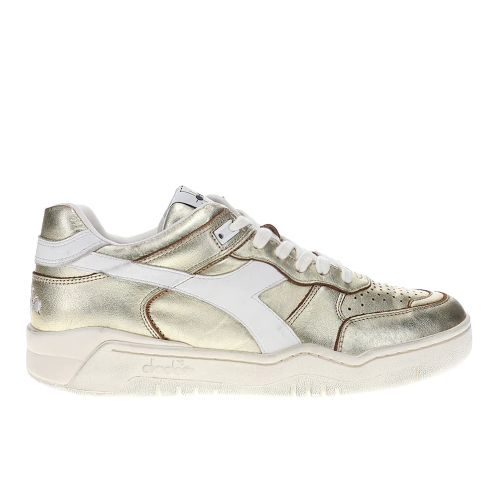 B.560 Metal Metallic Lace Up Sneakers