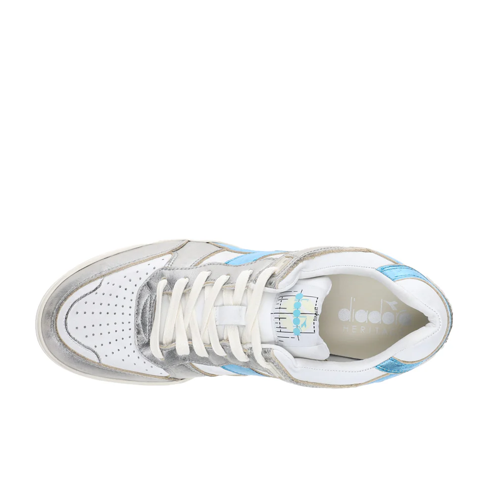 B.560 Metallic Mix Lace Up Sneakers - Image 4
