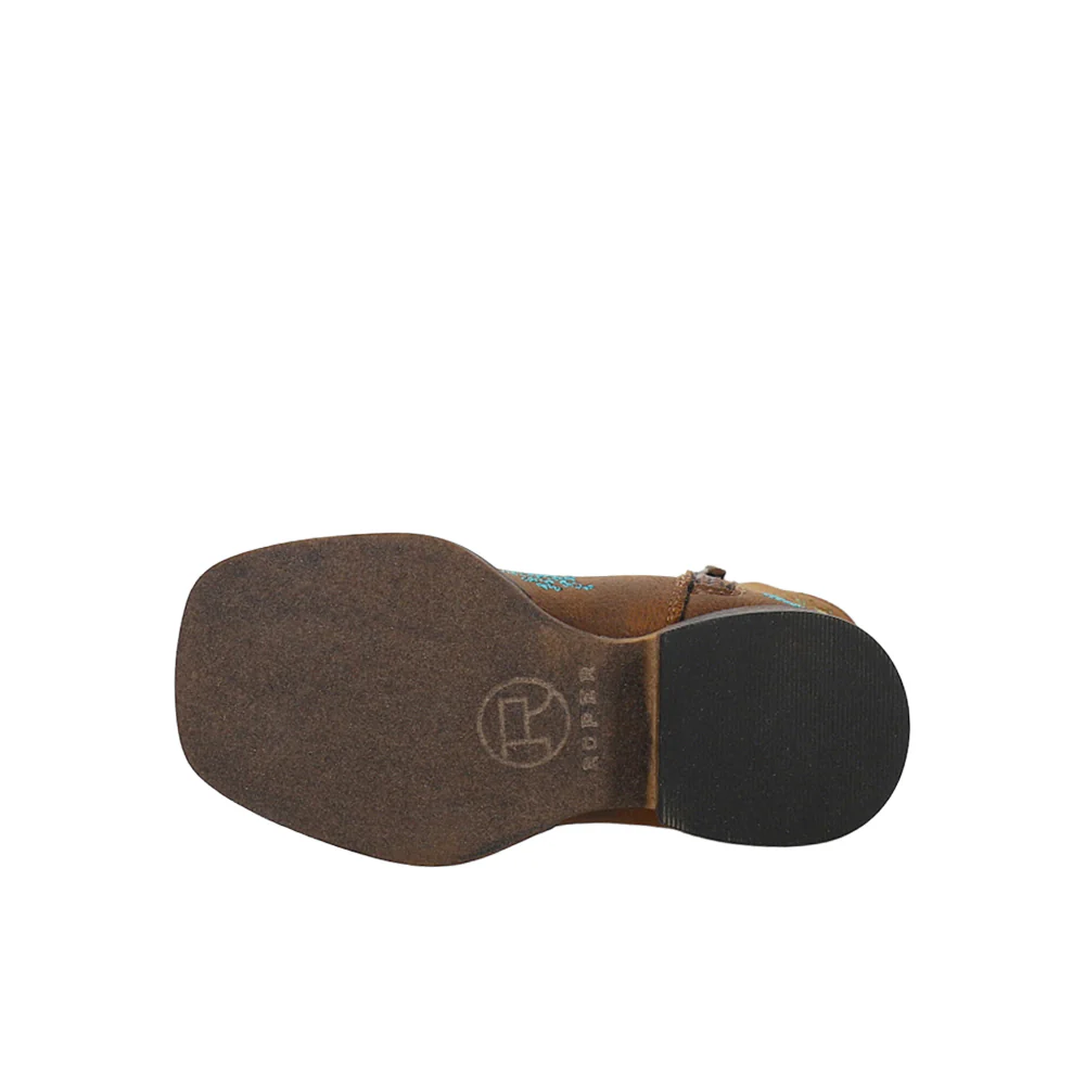 Bailey Floral Square Toe Cowboy Boots (Toddler) - Image 5