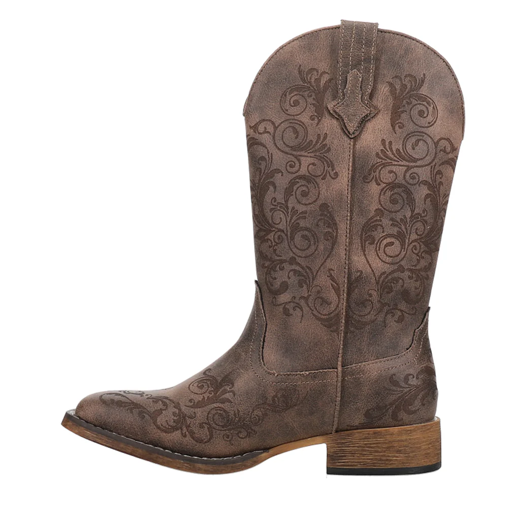 Bailey Laser Square Toe Cowboy Boots - Image 3