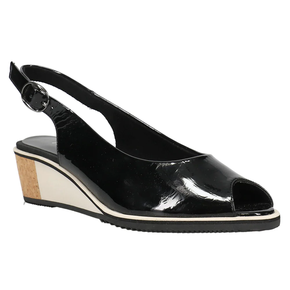Baise Peep Toe Slingback Pumps - Image 2