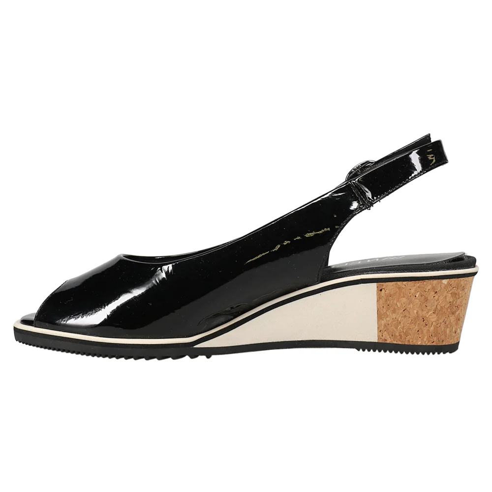 Baise Peep Toe Slingback Pumps - Image 3