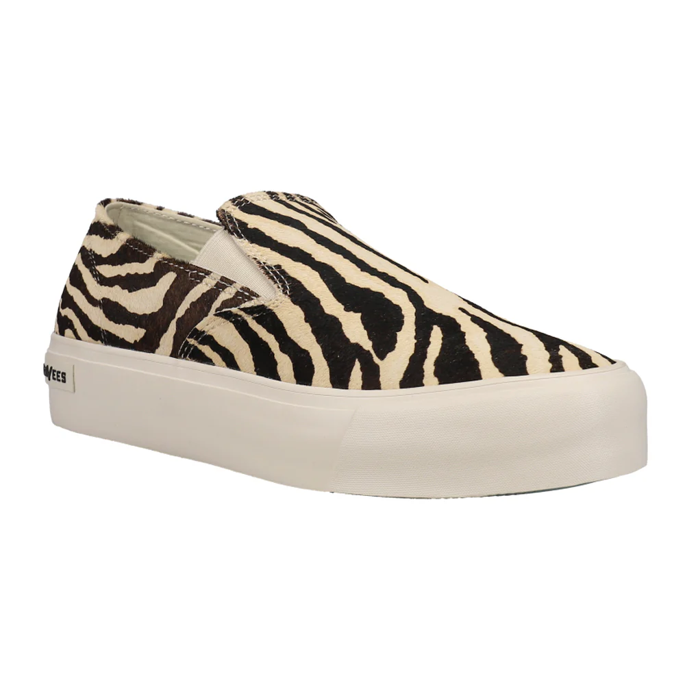 Baja Zebra Slip On Platform Sneakers - Image 2
