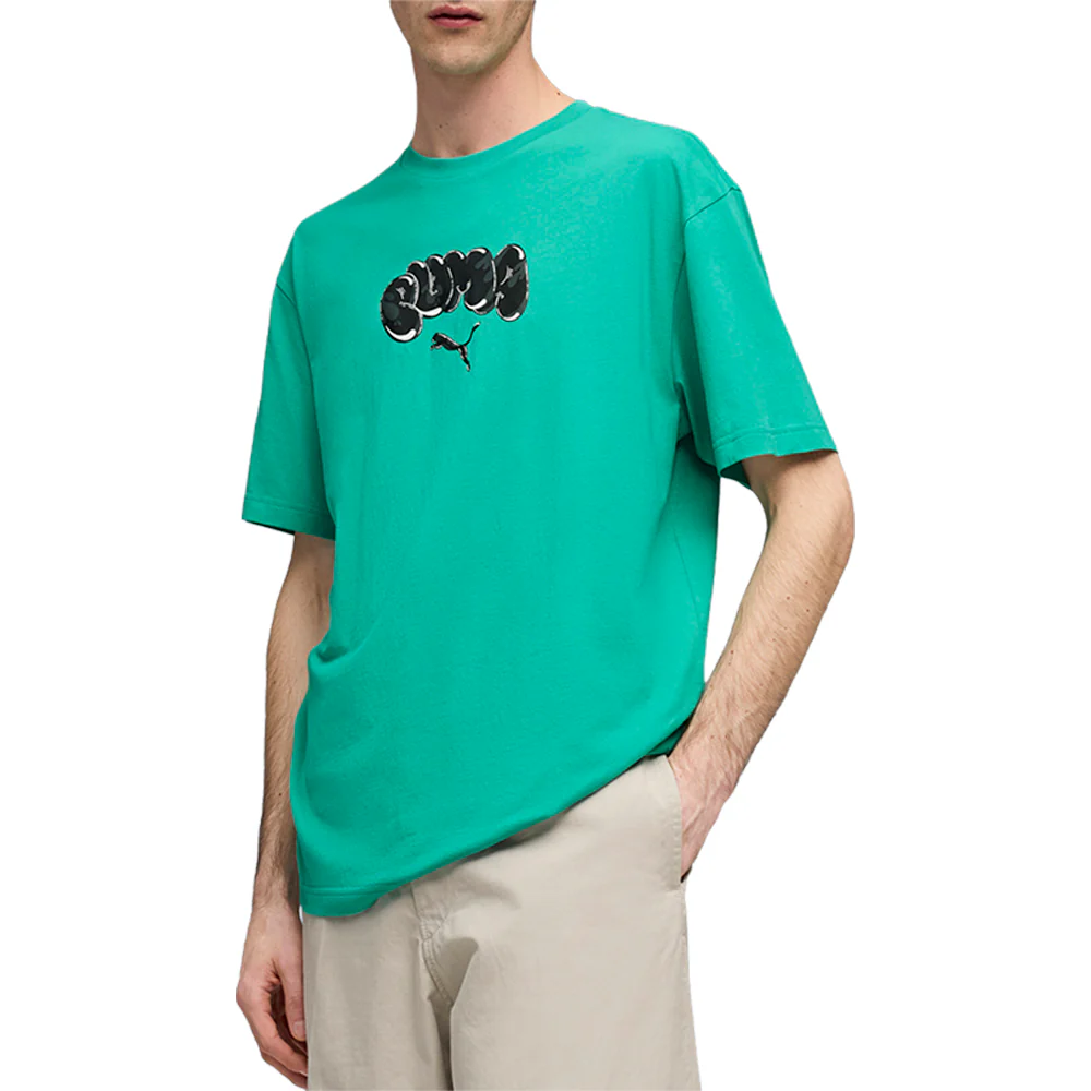 Balloon Art Relaxed Crew Neck Short Sleeve T-Shirt - Image 3