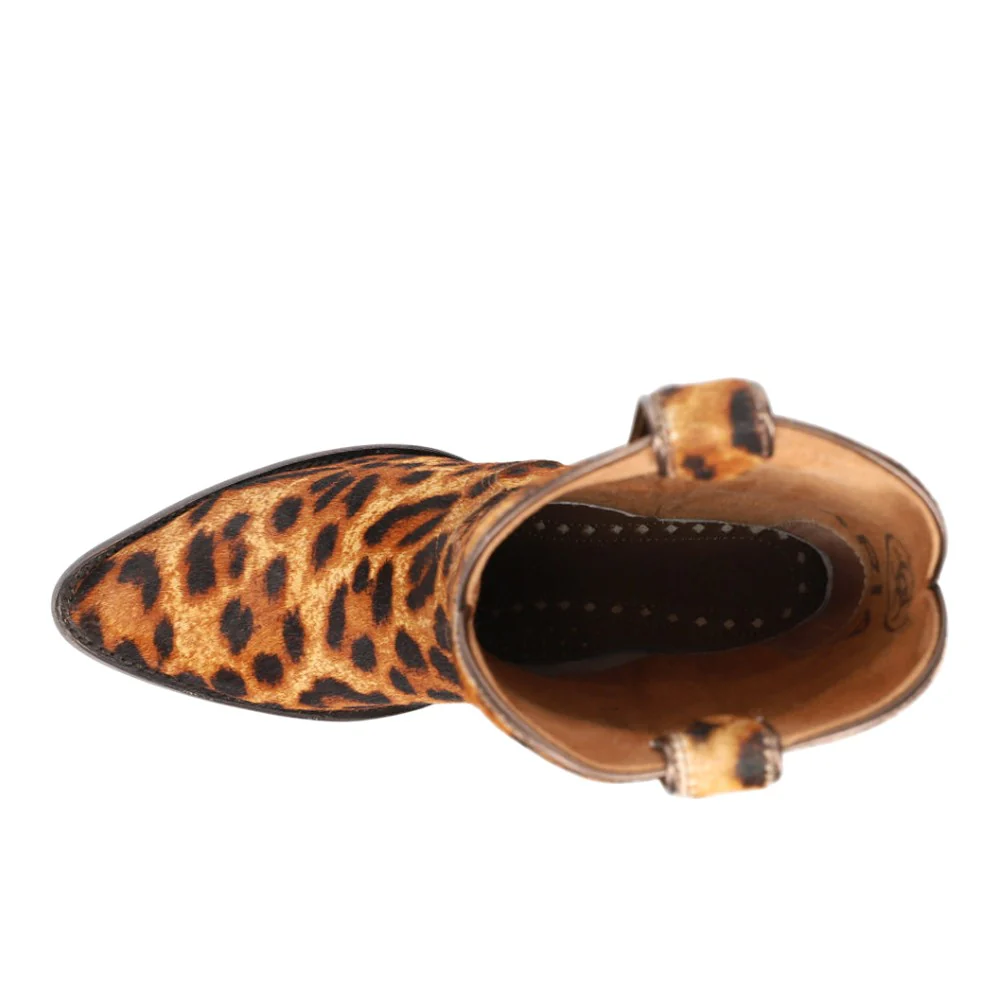 Bandida Leopard Pointed Toe Cowboy Boots - Image 4