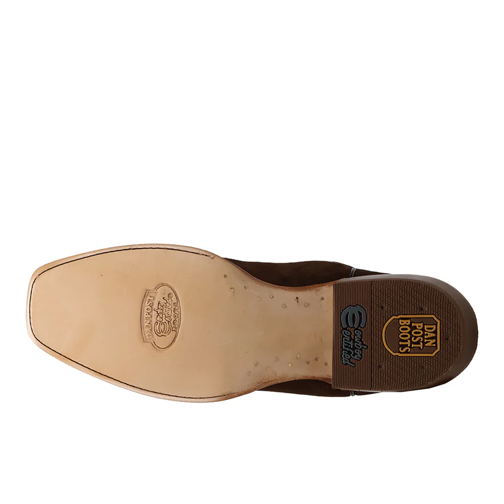 Barren Leather Square Toe Pull On Cowboy Boots - Image 5