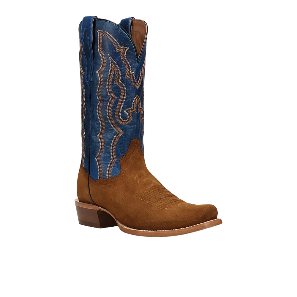 Barren Leather Square Toe Pull On Cowboy Boots - Image 2