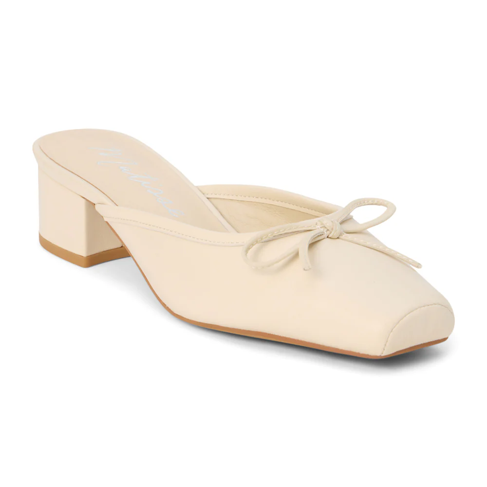 Basilio Square Toe Block Heel Mules - Image 2