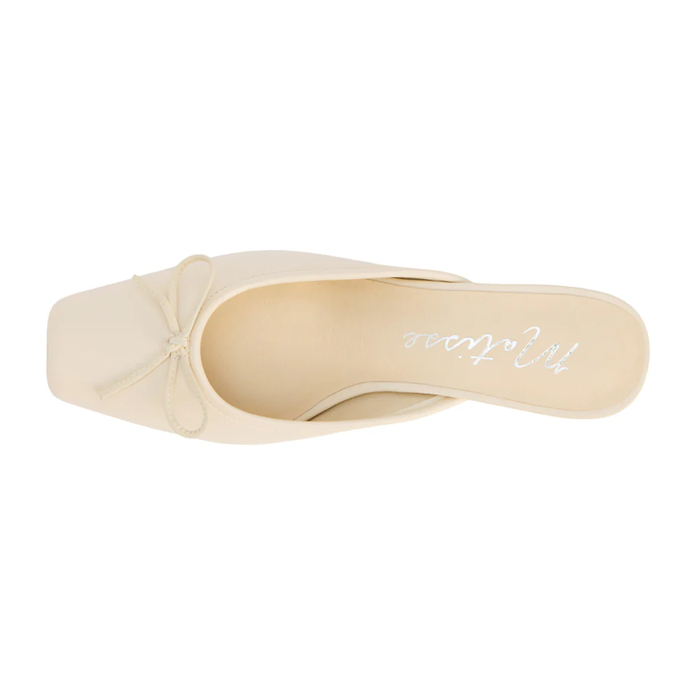 Basilio Square Toe Block Heel Mules - Image 4