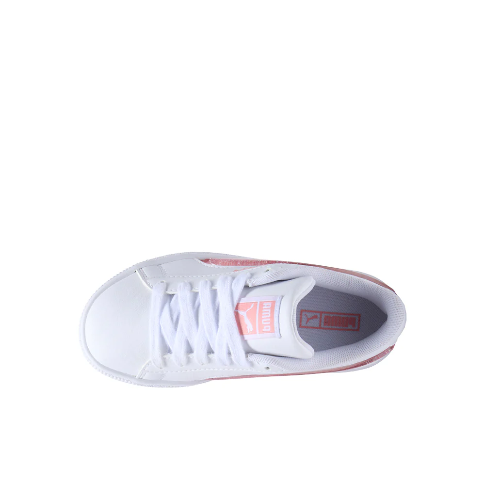 Basket Glitter Lace Up Sneakers (Little Kid) - Image 4