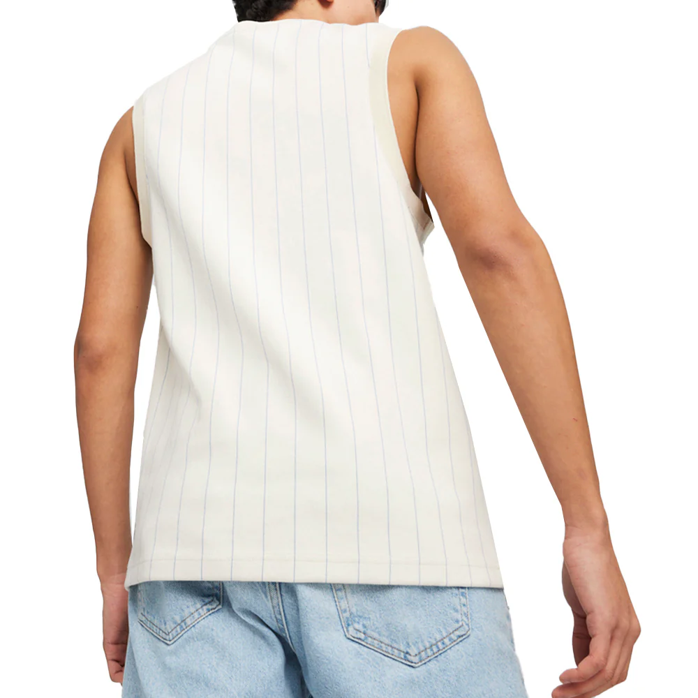 Basketball Nostalgia Knitted Crew Neck Tank Top - Image 2