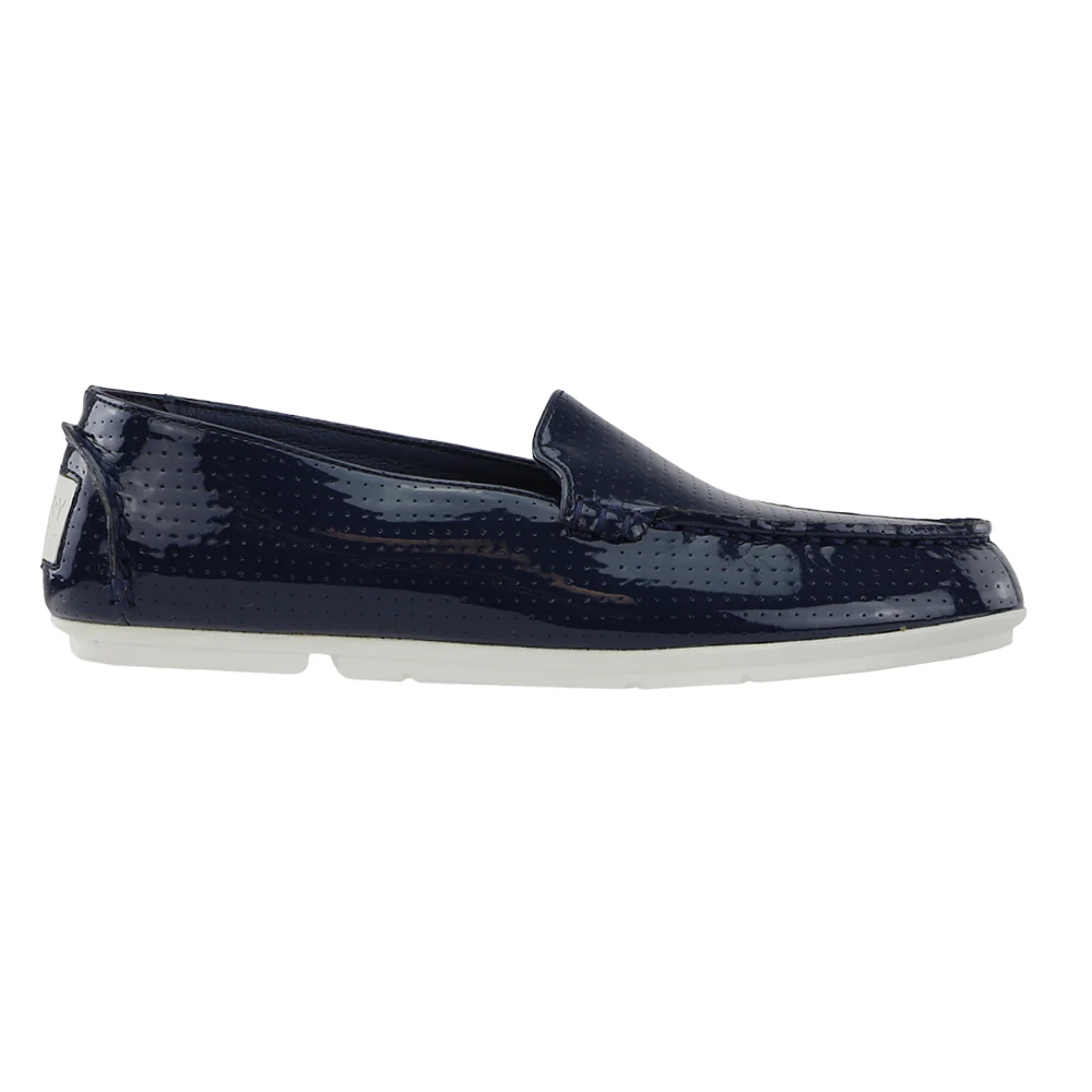 Bay View Perforated Slip On Flats