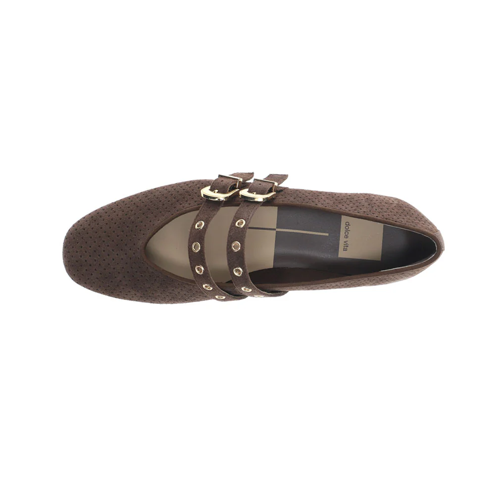 Baylee Grommet Perforated Mary Jane Ballet Flats - Image 4