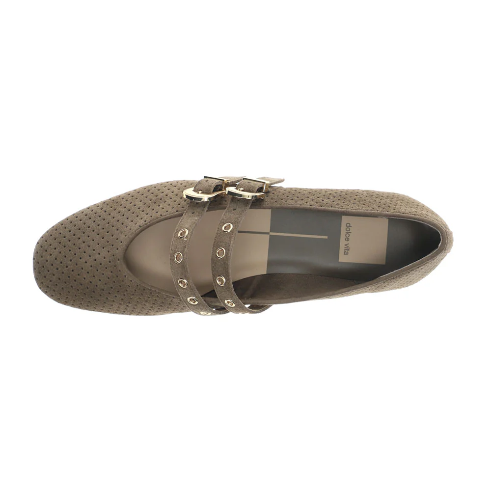 Baylee Grommet Perforated Mary Jane Ballet Flats - Image 4