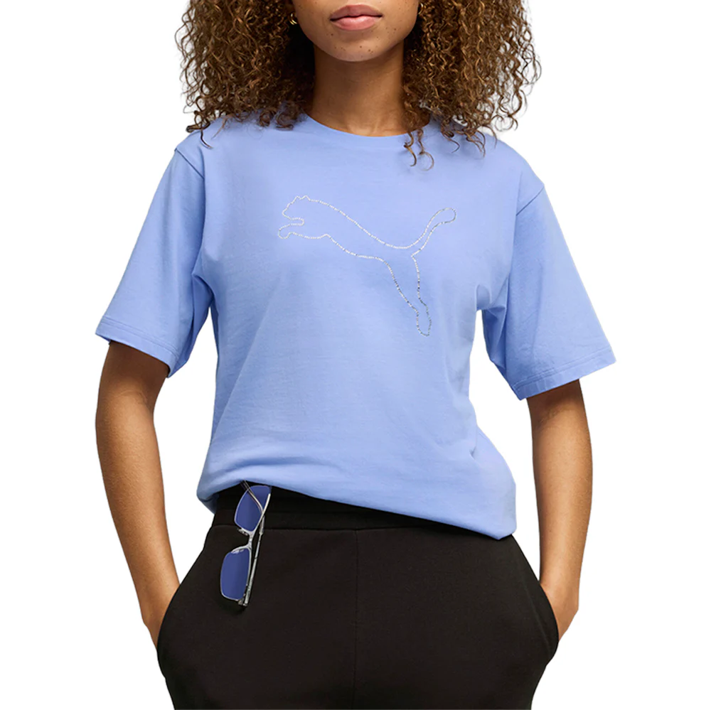 Bedazzled Relaxed Crew Neck Short Sleeve T-Shirt - Image 3