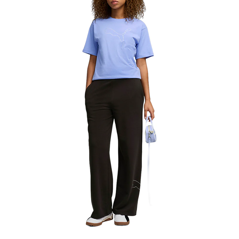 Bedazzled Relaxed Crew Neck Short Sleeve T-Shirt - Image 5