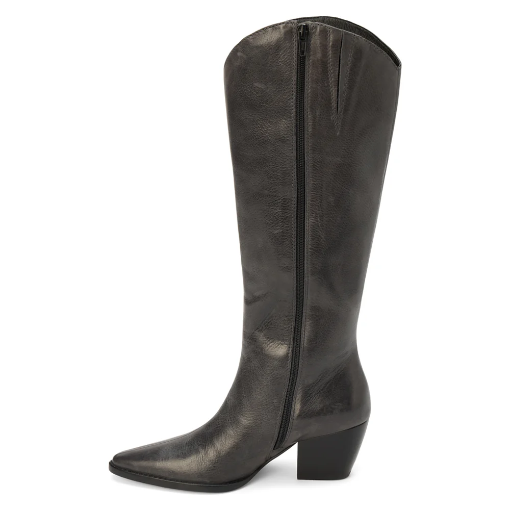 Bellamy Pointed Toe Zippered Boots - Image 3