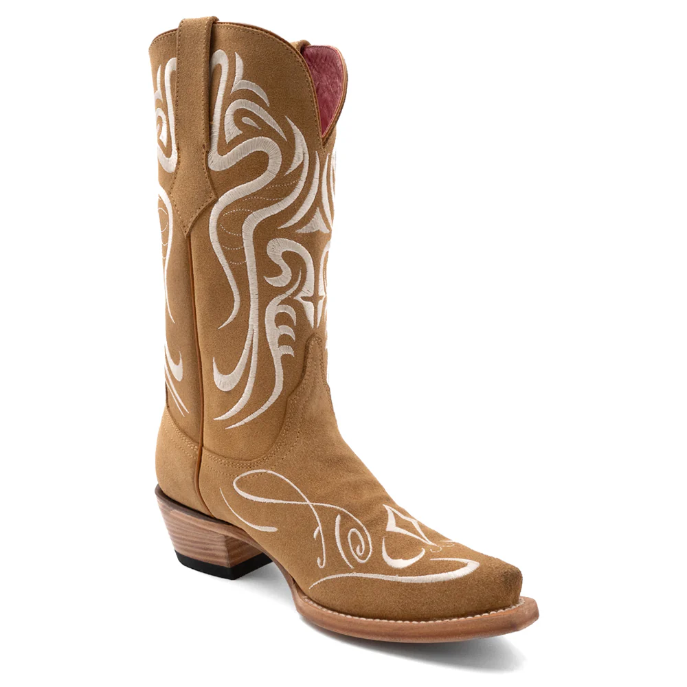Belle Embroidered Snip Toe Pull On Cowboy Boots - Image 2
