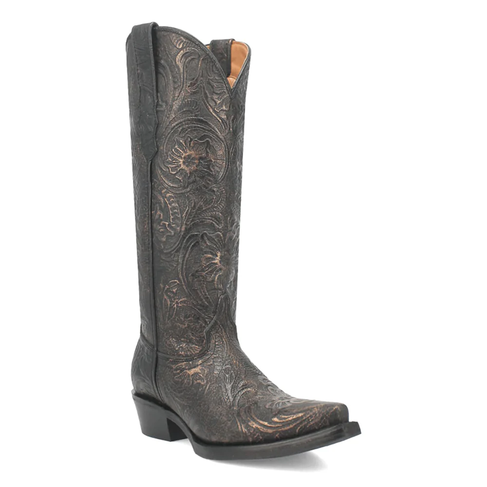 Bellona Embossed Snip Toe Pull On Boots - Image 2