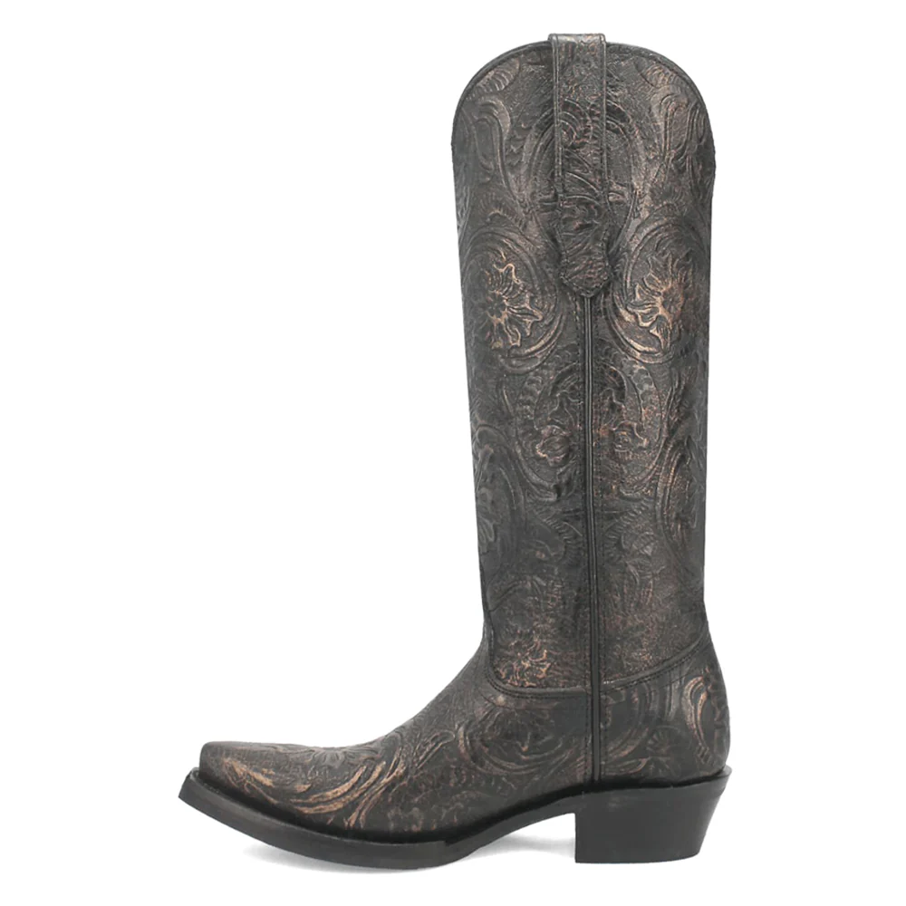 Bellona Embossed Snip Toe Pull On Boots - Image 3
