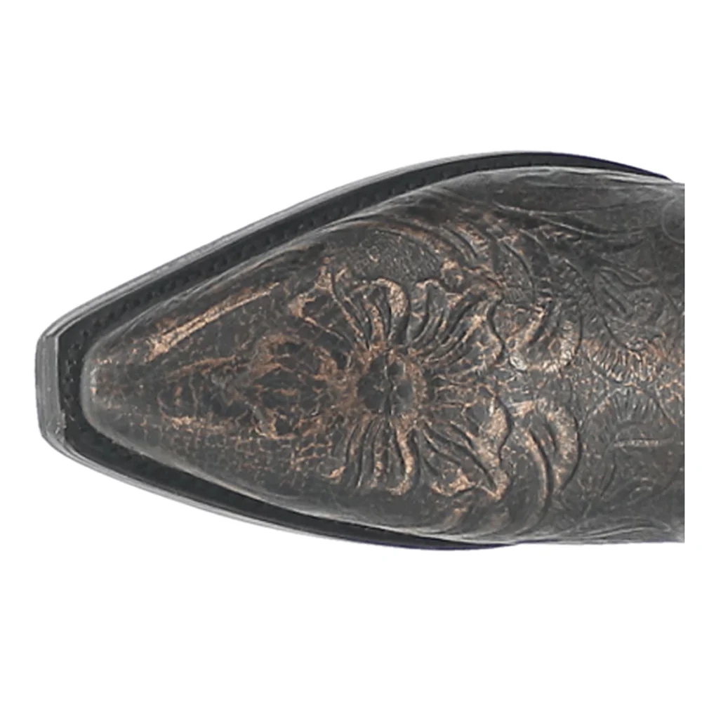 Bellona Embossed Snip Toe Pull On Boots - Image 4