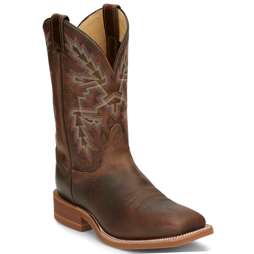 Bender Square Toe Pull On Cowboy Boots - Image 2