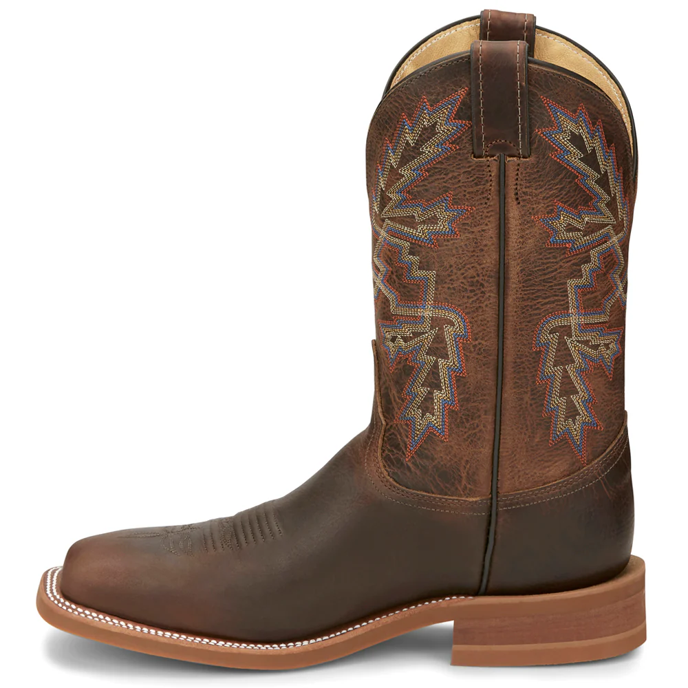 Bender Square Toe Pull On Cowboy Boots - Image 3