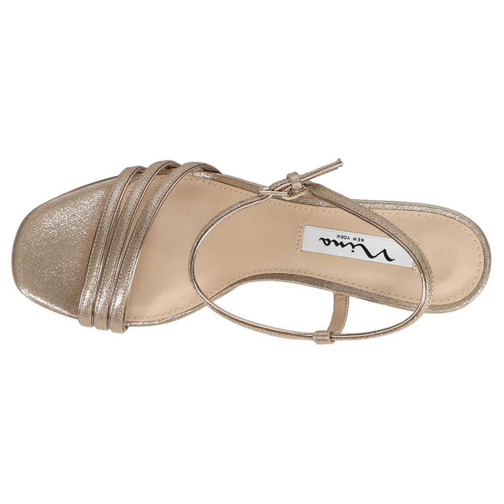 Beverly Metallic Evening Sandals - Image 4