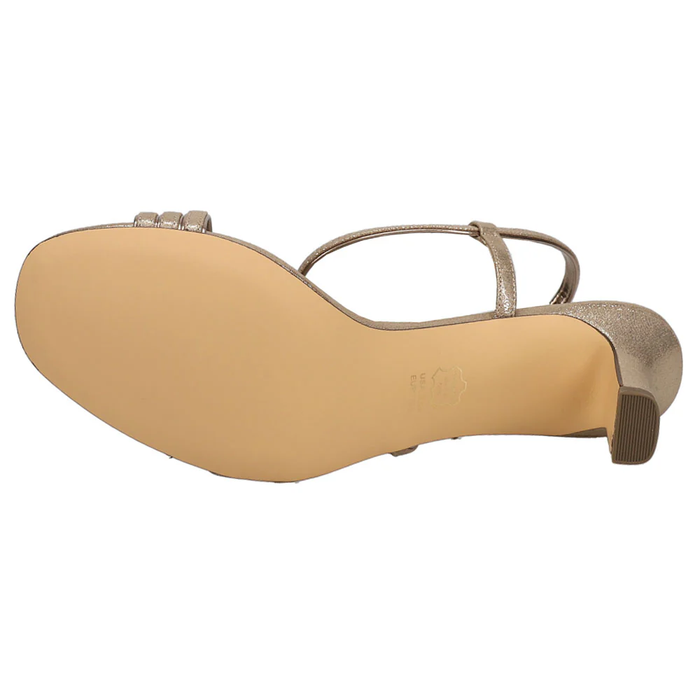 Beverly Metallic Evening Sandals - Image 5