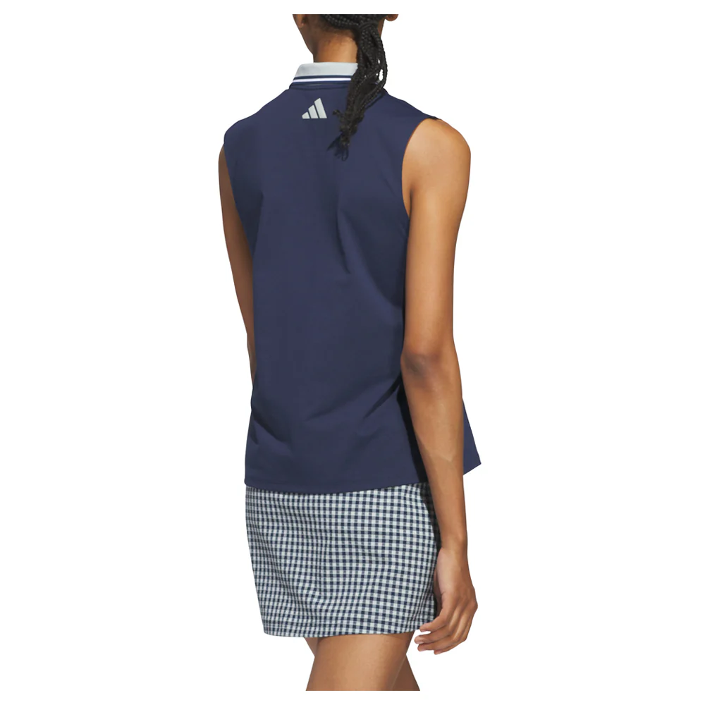 Beyond The Course Twistknit Sleeveless Polo Shirt - Image 2