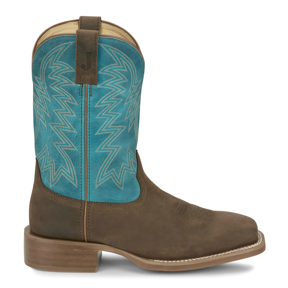 Big Bucks Square Toe Pull On Cowboy Boots