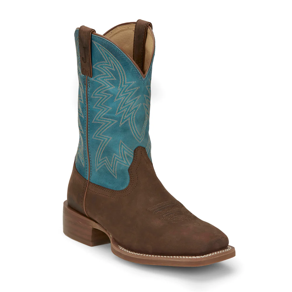 Big Bucks Square Toe Pull On Cowboy Boots - Image 2