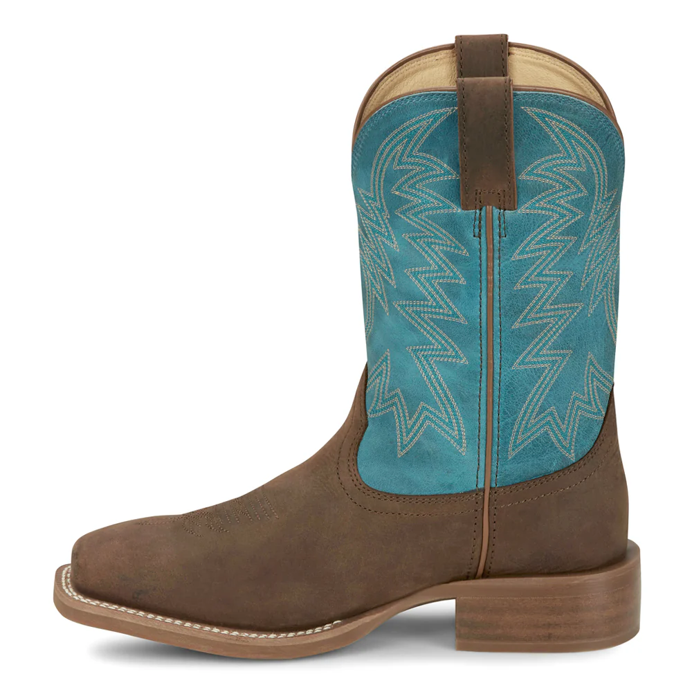 Big Bucks Square Toe Pull On Cowboy Boots - Image 3