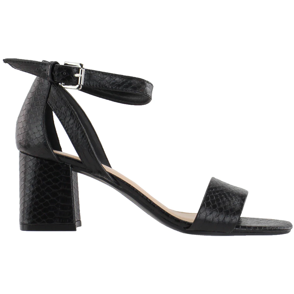 Big Heart Snake Ankle Strap Sandals