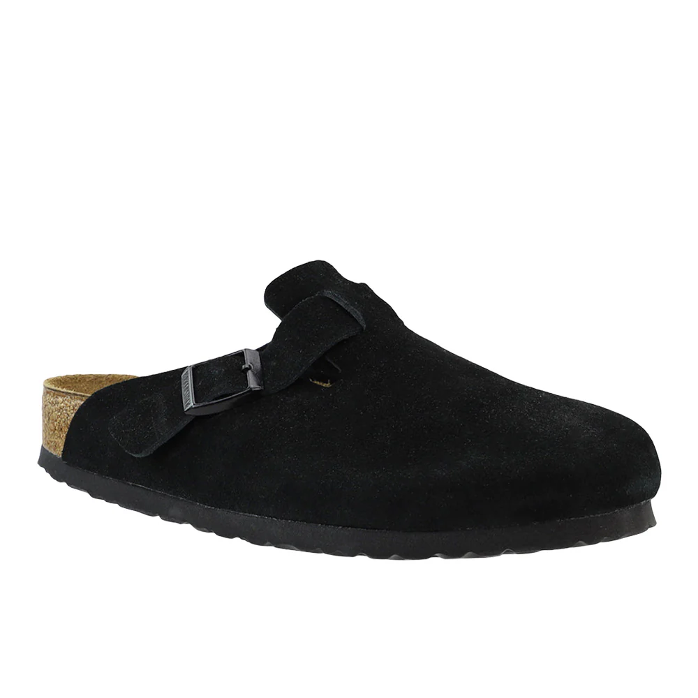 Boston Soft Footbed Suede Leather Clogs - Image 2