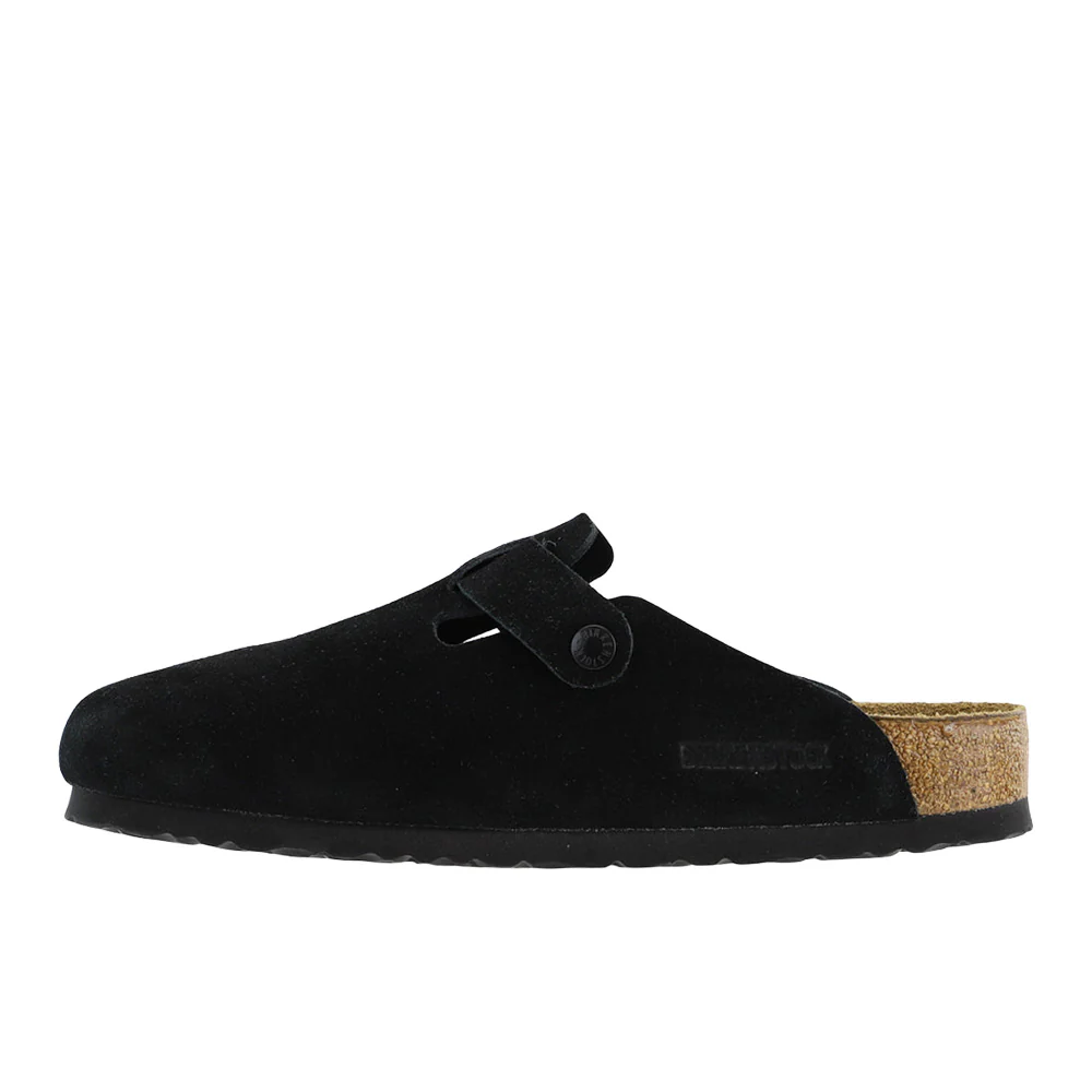 Boston Soft Footbed Suede Leather Clogs - Image 3