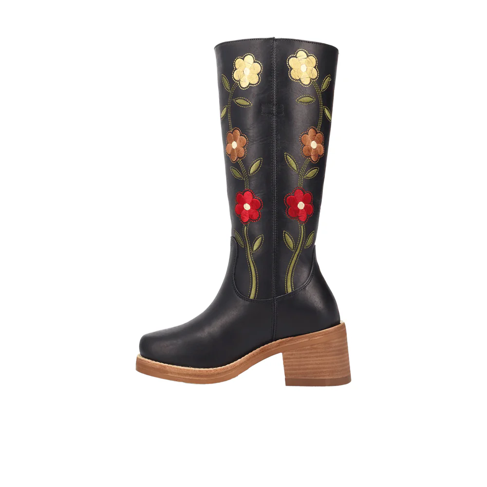 Bloom Leather Round Toe Cowboy Boots - Image 3