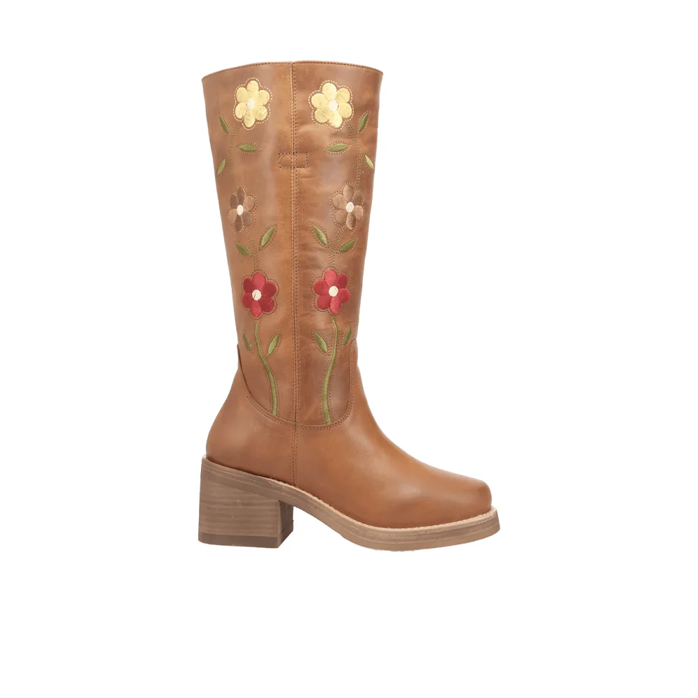 Bloom Leather Round Toe Cowboy Boots