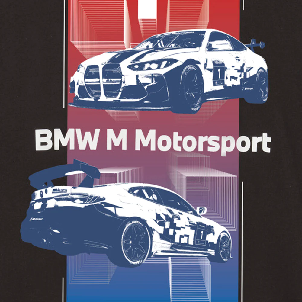 BMW M Motorsport Graphic Crew Neck Short Sleeve T-Shirt - Image 5