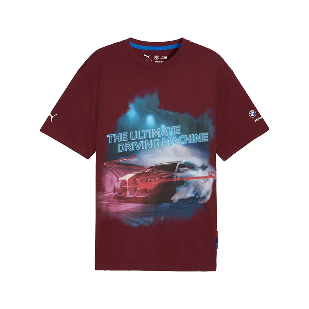BMW M Motorsport Car Graphic Crew Neck Short Sleeve T-Shirt